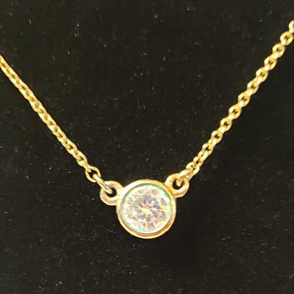 Banana Republic 3-Station Rivoli Crystals Necklace - Picture 2 of 11